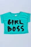 Футболка Girl Boss (Зеленый) (Фото 2)